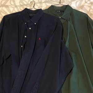 Set of 2 Ralph Lauren 100% Cotton Button Down